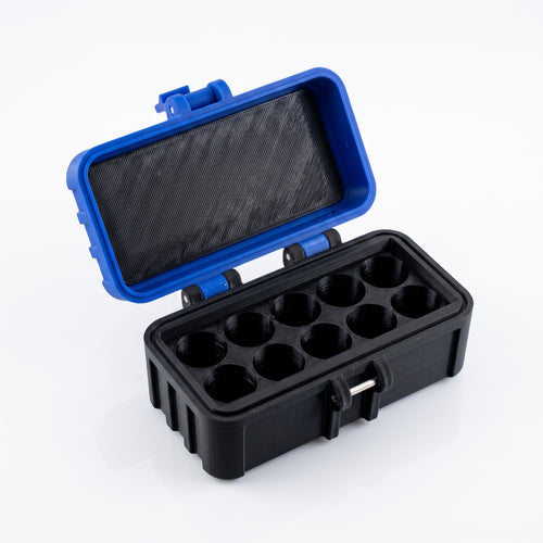 10-Slot Vial Case | Blue