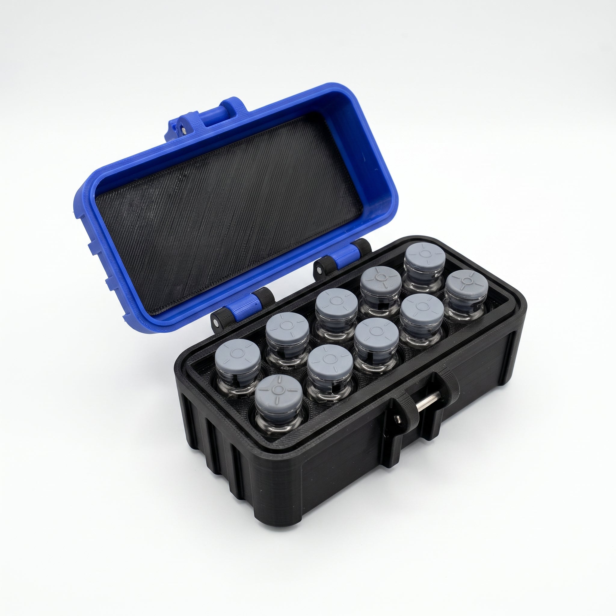 10-Slot Vial Case | Blue