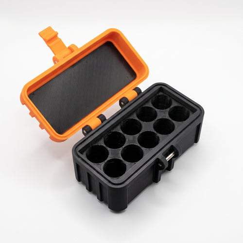 10-Slot Vial Case | Orange