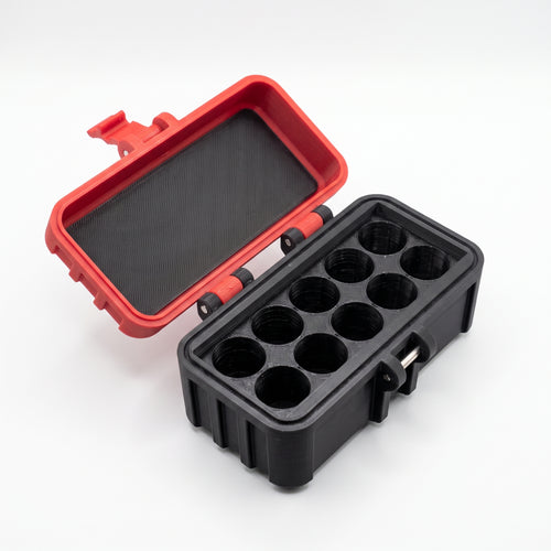 10-Slot Vial Case | Red