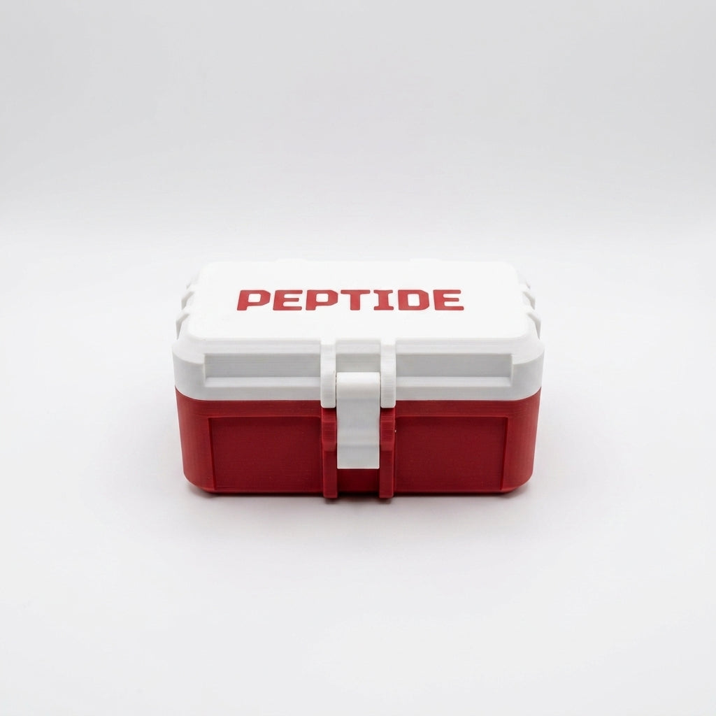 10-Slot Vial Case | White & Red