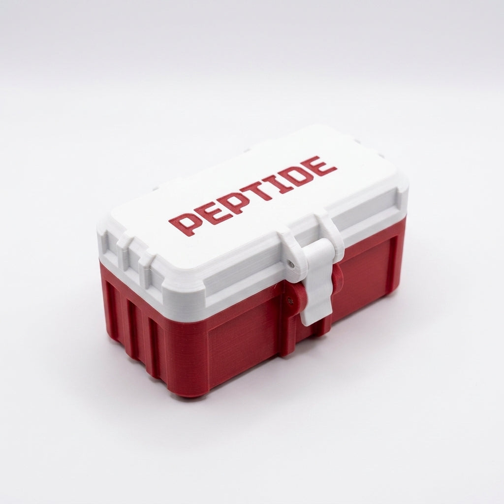 10-Slot Vial Case | White & Red