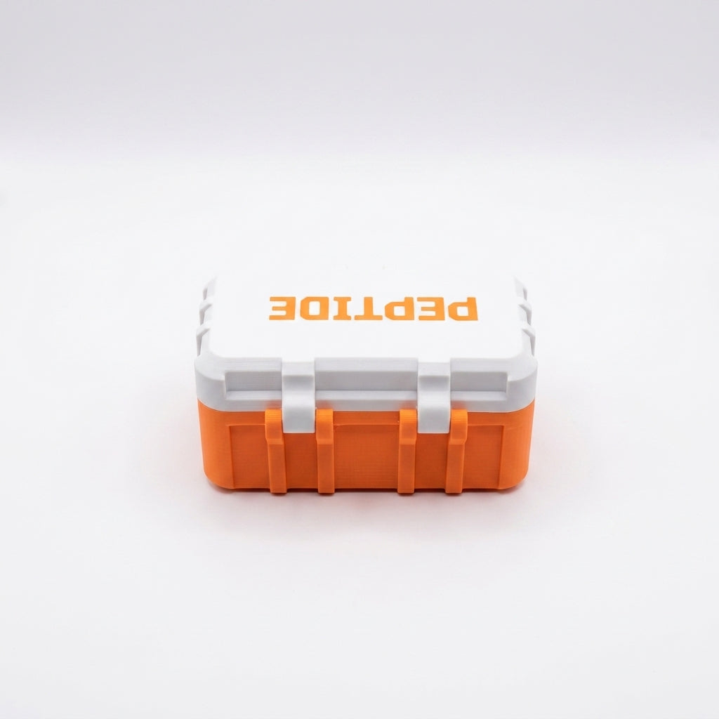 10-Slot Vial Case | White & Orange