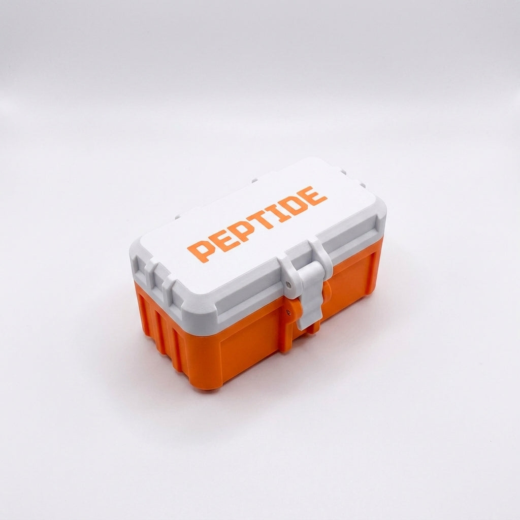 10-Slot Vial Case | White & Orange