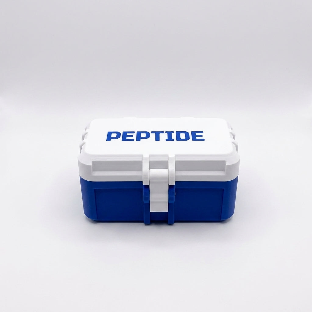 10-Slot Vial Case | White & Blue