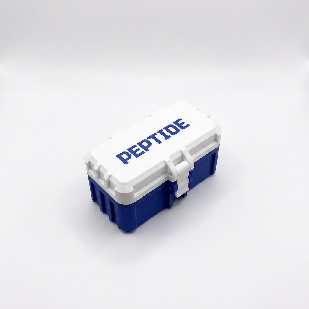 10-Slot Vial Case | White & Blue